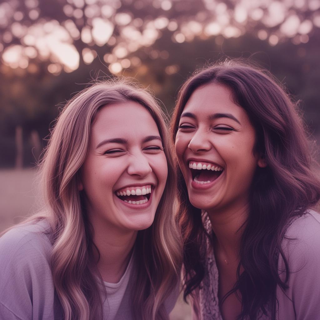 Amigas rindo